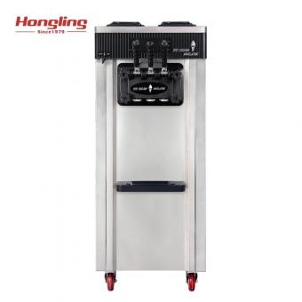  Commercial Snack Machines,Stainless Steel Ice Cream Maker, 3 Flavor Ice Cream Machine